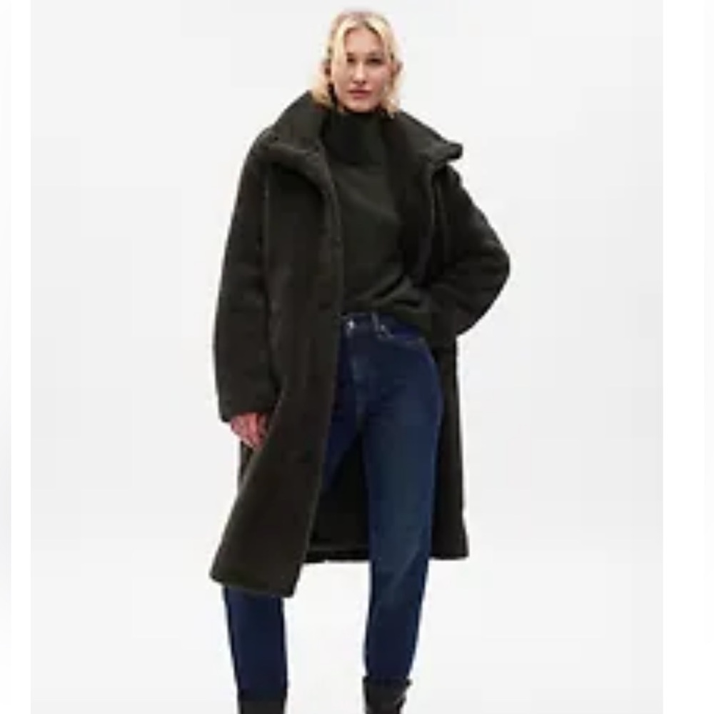 Gap Long Sherpa Coat